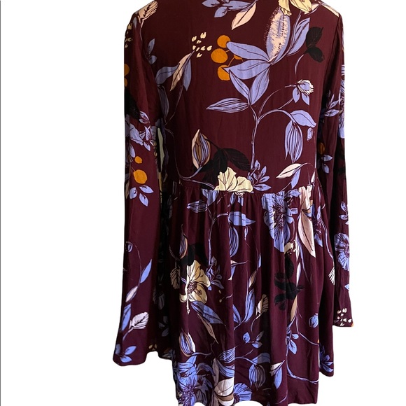Free People Floral Tunic in Purple and Orange - Picture 5 of 5